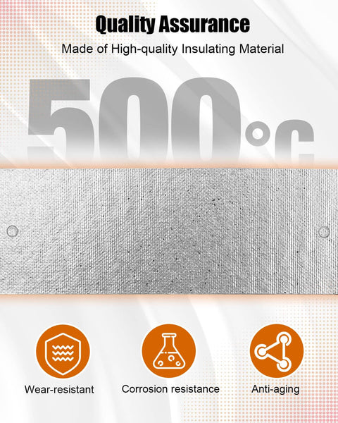 Replacement Microwave Waveguide Cover 5.16 Inch By 2.16 Inch Mica Sheet showing temperature resistance up to 500°C with quality assurance