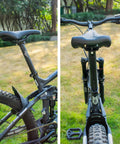 Heavy Duty Mountain Bike Seat Post 27.2mm 30.9mm 31.6mm Aluminum Alloy 6061 Lightweight 350mm Length One Piece CNC Machined on bicycle