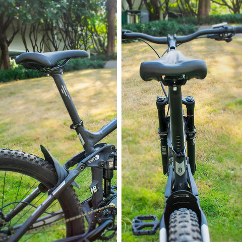 Heavy Duty Mountain Bike Seat Post 27.2mm 30.9mm 31.6mm Aluminum Alloy 6061 Lightweight 350mm Length One Piece CNC Machined on bicycle