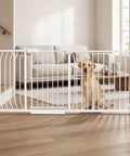Extra Wide Walk Through Baby Gate 67 To 71.5 Inch Adjustable Width Pressure Mounted Safety Gate For Stairs Doorways Hallways