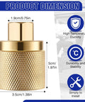 Gold-brass Datanly forklift female connector, 1-1/4 inch inlet to 1/4 inch NPT outlet, includes four O-rings