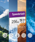 256GB Micro SDXC Memory Card With Adapter For Dashcams And Security Cams Speederlash Camera Plus, nature backgrounds.