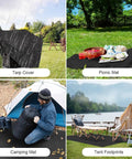 Heavy Duty Waterproof Tarp For Outdoor Use 5 By 5 Feet With UV Resistant And Tear Proof Cover For Rain And Sun Protection