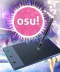 Top Tier Graphics Pad With Responsive Digital Stylus For Sketching Photo Editing OSU Gaming And Digital Art, 4 x 2.23 inch design.