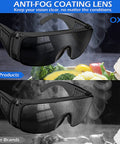 Comparison of Six Pack Anti Fog Safety Glasses Over Prescription Eyewear With UV Protection And ANSI Z87 1 Certification.