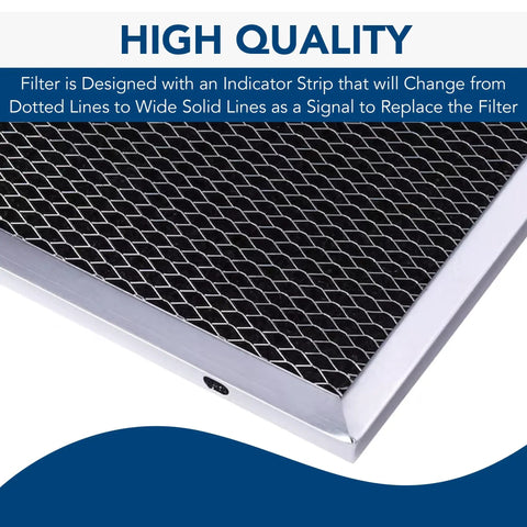 Replacement Charcoal Filter XC for Dual Filter Ductless Range Hoods 2 Pack High Efficiency Carbon Air Filter
