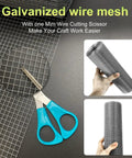 Rugged Heavy Duty Galvanized Wire Mesh Roll 8 Inch By 10 Foot 23 Gauge With 1/4 Inch Openings For Chicken Pens Coops Rabbit And Fences