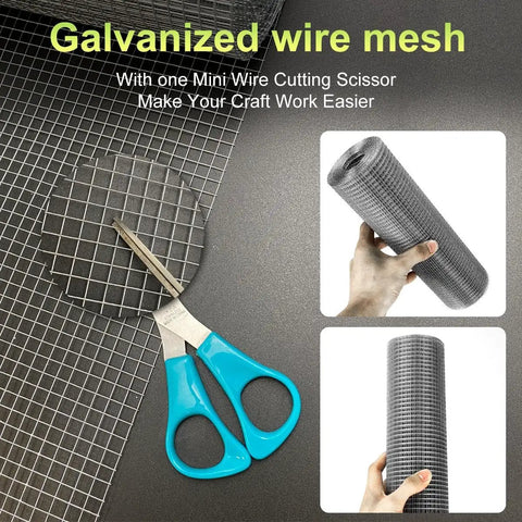 Rugged Heavy Duty Galvanized Wire Mesh Roll 8 Inch By 10 Foot 23 Gauge With 1/4 Inch Openings For Chicken Pens Coops Rabbit And Fences