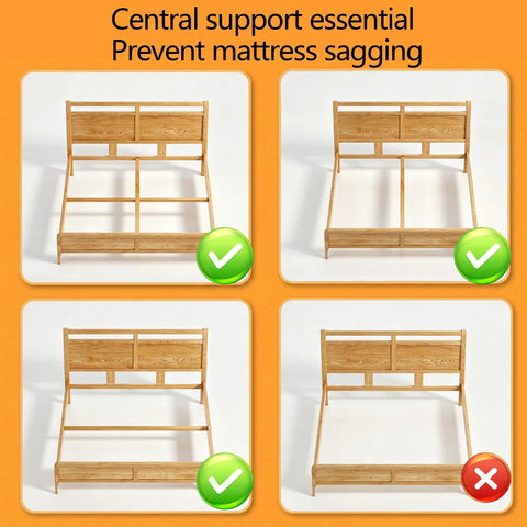 Full Size 5 Inch Low Profile Metal Box Spring Built Tough With Reinforced Steel Rails And Straight Up Rock Solid Support For Thick Mattresses Durable Foundation showing central support system.