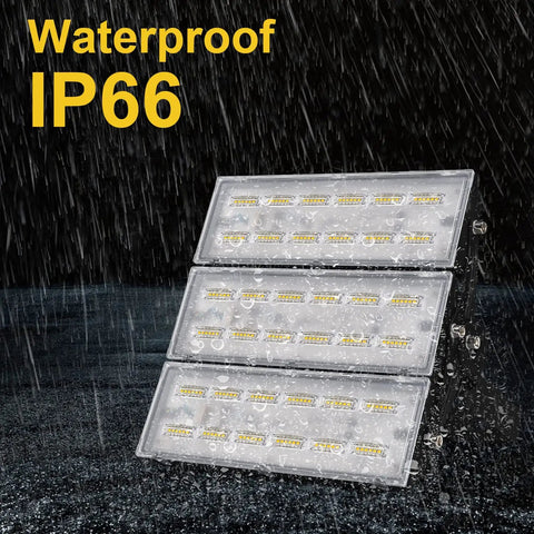 Beast Bright 300W LED Flood Light Outdoor 33480 Lumens 6000K Daylight, IP66 Waterproof Exterior Work Light in rain