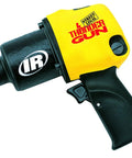 Precision Crafted Half Inch Drive Pneumatic Impact Wrench Producing Six Hundred Twenty Five Foot Pounds Of Torque At Ten Thousand Rpm For Pit Crew Hustle And Grease Monkey Daily Runs, showing a black and yellow impact wrench.