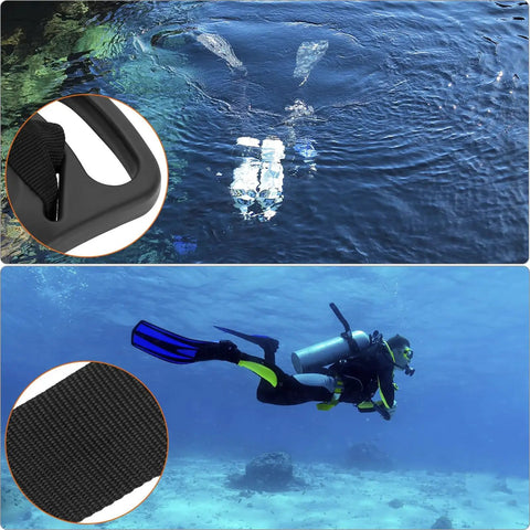 Portable Diving Tank Backpack With Scuba Tank Holder And Oxygen Bottle Bracket Durable ABS Nylon Carrier being used underwater