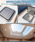 Heavy Duty Stainless Steel Boat Hatch Lid Stay Rod And Adjustable Marine Window Holder With Tough As Nails Build and Slide Free Adjustment For RV Yachts Deck Boxes And Skylights That Will Not Budge in retractable design.