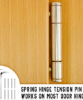 Spring Loaded Door Hinge Pin Replacement Kit With 12 Stainless Steel Shelf Pins And 2 Hex Wrenches For Self Closing Doors