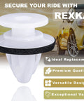 10 Pack Fender Trim Wheel Opening Moulding Retainer Clips For Mazda KD51-51-W24 OEM grade clip with car background
