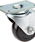 3 Inch Hard Rubber Swivel Caster With All Metal Construction 175 Lb Capacity Mounting Plate Two And Three Eighths Inches By Three And Five Eighths Inches Center To Center Hole Spacing Two And Three Quarters Inches By One And A Half Inches Fits Shop Fox