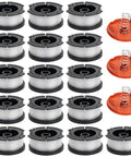 String Trimmer Spool Replacement Kit For AF 100 30Ft 0.065 Inch Line Fits GH600 GH610 GH900 LST Series Edger Includes 16 Spools 3 Caps 3 Springs
