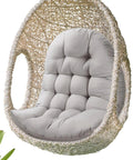 Thick Egg Chair Cushion Replacement For Outdoor Swing With Button Tufting Plush PP Cotton Fill in hanging wicker chair