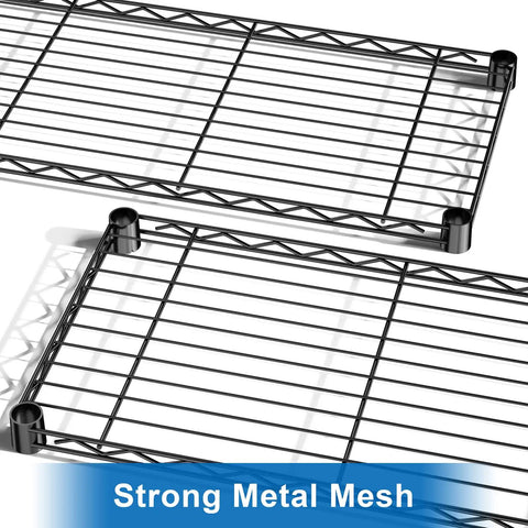 Rock Solid Three Tier Heavy Duty Wire Shelving System Featuring Adjustable Metal Storage Rack In Matte Black Finish Supporting Up To Three Hundred Fifty Pounds Per Shelf Smart Space Saving Design For Pantry Basement Top Shelf Home Organization