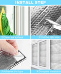 Installation steps of Reflective Insulation Roll 23.6 Inch By 10 Foot Bubble Aluminum Foil Sheet For Summer Heat Reduction Radiant Barrier Wrap