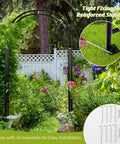 Sturdy Metal Garden Arch For Outdoor Entry And Wedding Backdrop Seven Point Two Foot Arbor For Climbing Plants Flowers And Vines
