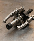 Heavy-Duty Shaft End Protector Caps for Grip-O-Matic Pullers Keep Spindles Safe From Impacts Reduce Vibration Noise Extend Machine Life Durable metal axle guard over spindle.