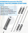 Washer Suspension Rods Kit for NTW4516FW3 NTW4516FW2 WTW4816FW2 WTW4800BQ1 with spring rods and fix symptoms list