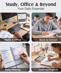All In One College Stationery Gear With Large Pencil Case used for study, office tasks, schoolwork, planning, and creative projects.