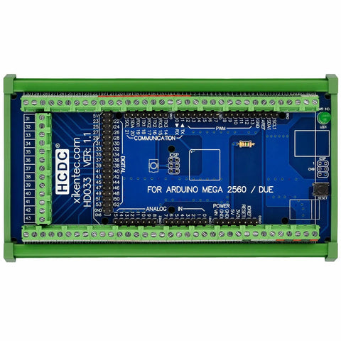 Arduino Mega Din Size DIN Rail Mount Pinout Breakout Terminal Block for Arduino