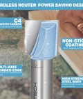 Bottom Cleaning Router Bit With 1/2 Inch Shank, 1-1/2 Inch Cutting Diameter, 3/4 Inch Cutting Depth, Carbide Tipped Surfacing Bit