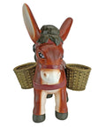 Pancho The Burro Planter Sculpture For Home And Garden Decor Hand Painted Donkey Planter Art In Crushed Stone Resin front view