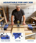58 Inch Router Sled For Flattening Wood Slabs And Table Tops, Height Adjustable 5.5 Inches, Pro Grade Heavy-Duty Planer Sled In Use
