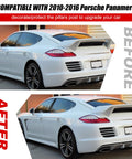 Panamera Pillar Post Trim Kit For 2010-2016 Porsche Glossy Black Door Window B Pillar Covers Made From Tough PC Material installed