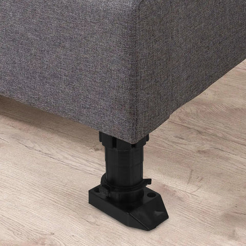 Adjustable Cabinet Leveling Feet 4 Pack Black ABS Furniture Legs with Thickened Design and Moisture Resistant Feature for Kitchens