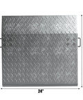 Heavy Duty Aluminum Dock Plate And Loading Ramp Crushes 3000 Lbs Loads With Beast Mode Strength For Pallet Jacks And Carts 24 By 36 Inch build featuring diamond tread surface.