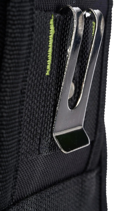 Pro Grade Tool Pouch With Seven Pockets For Electricians Rugged Multi Pocket Organizer For Quick Tool Access Durable Black Pouch For Belt Or Tool Box Professional Gear For Efficient On Site Organization