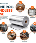 Pro Grade Double Bubble Foil Insulation Roll With Heavy Duty Reflective Radiant Barrier For Straight Up Thermal Control And Hella Dependable Shipping Protection 12 Inch Wide 125 Feet Long displayed with various use cases.