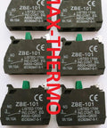 Bulk 10 Pack ZBE 101 Normally Open Contact Blocks For Heavy Duty Control Panels, green modules arranged in a grid.