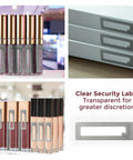 Clear RF 8.2MHz Security Label For EAS Checkpoints on retail packaging, showcasing anti-theft 65x20mm size.