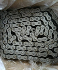 Top Tier 16B-2 Escalator Two Row Main Drive Chain With 25mm Pitch and robust roller design in a plastic bag.