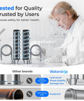 Scientist testing DST Under Sink Water Filter System For Cold Municipal Tap Water, NSF Certified Elements with lab setup