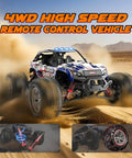 1/16 Scale Hobby Grade RC Monster Truck With 4WD Power And 36 KPH High Speed Off Road Beast on sandy terrain