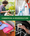 Pro Grade Heavy Duty 32 Oz Empty Spray Bottles For Knotty Jobs And Weekend Cleanups Two Pack Red Trigger Sprayers used for gardening and cleaning.