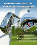Single 7 Iron Golf Club For Men Right Handed Forgiving Design With Graphite Shaft And Easy Control Grip, close-up view