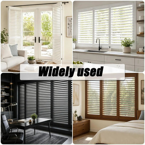 Rock Solid 220 Piece Stainless Steel Plantation Shutter Repair Kit Featuring Heavy Duty Repair Nails And Spring Loaded Pins For A No Hassle Weekend Project Fix in various interior settings.