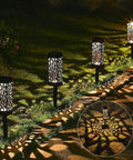 Solar Pathway And Garden Lights 12 Pack LED Auto On At Night Auto Off At Dawn No Wiring Needed Eco Friendly Decorative Landscape