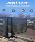 Heavy Duty Sliding Gate Opener System For Driveways Up To 40 Feet 1400 Lb Capacity 280W Motor with gate in garden