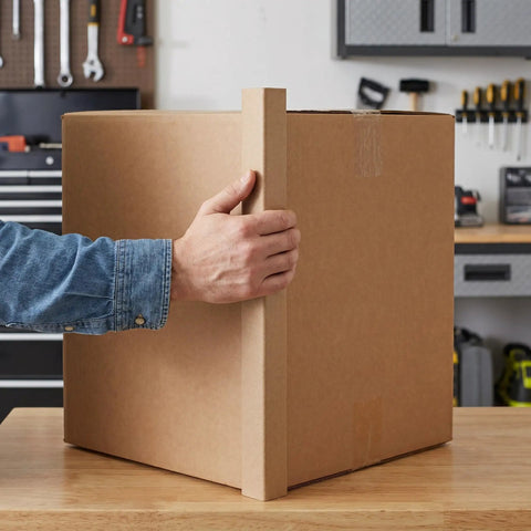 Heavy Duty L Shaped Cardboard Corner Protectors set of 20 pcs on box for shipping and moving, 0.11 inch thick reinforcement