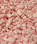 Pink Anti Static Packing Peanuts S Shaped Loose Fill Void Cushioning For Moving Boxes 8 Cubic Feet piled up in bulk