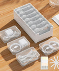 Ultimate Cable Organization Kit with 7 Clear Mini Cases, 7 Reusable Straps and Label Sheets for Charging Cables and USB Wires